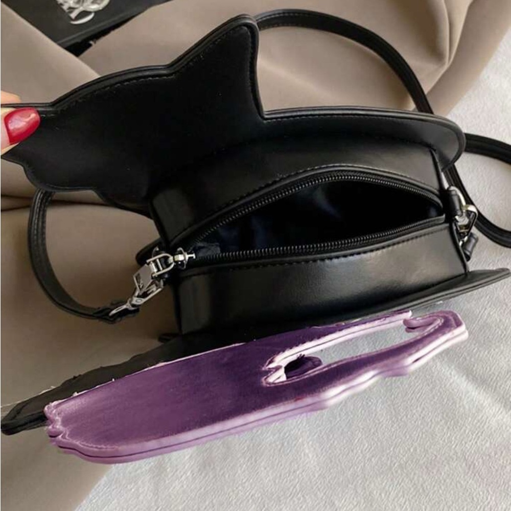Black Cat Witch Hat Shoulder Bag crossbody NWT​ - Picture 7 of 7